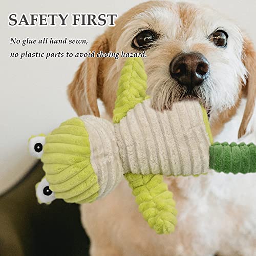 LECHONG 5 Pack Tough Dog Toys Stuffed Squeaky Dog Toys Assortment Plush Animal Dog Toy Value Bundle Puppy Pet Dog Toys for...