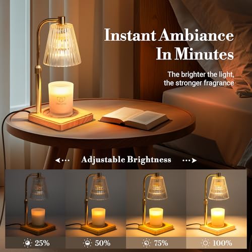 Marycele Candle Warmer Lamp with Timer, Wax Melt Warmer for Jar Candles, Christmas Birthday Gifts for Women Mom Sister Fri...