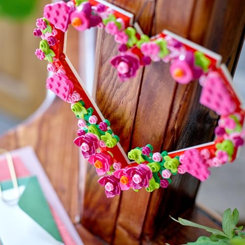 LEGO Heart Ornament Building Toy Set - Fun Arts and Crafts Idea for Girls and Boys, Ages 9+ - Display on The Wall as Home ...