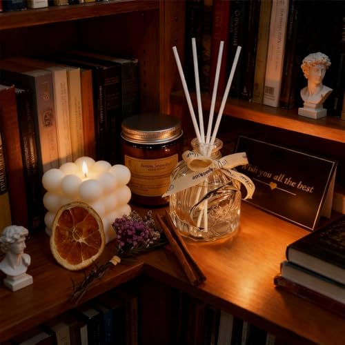 English Pear & Freesia Candle and Reed Diffuser Gift Set with – Long-Lasting Botanical Fragrance for Home Aromatherapy, El...