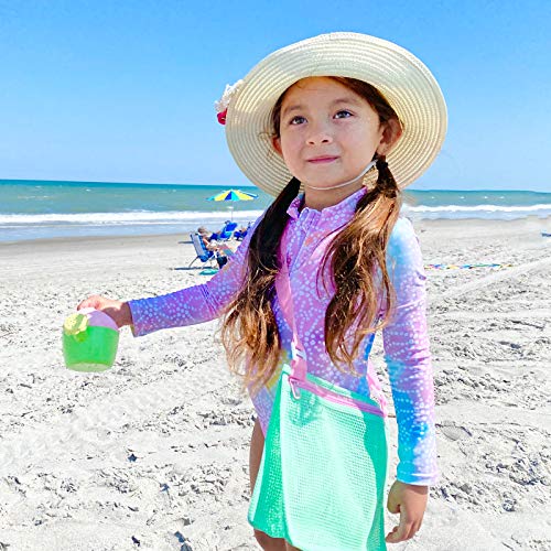 Tagitary Beach Toy Mesh Beach Bag Kids Shell Collecting Bag Beach Sand Toy Seashell Bags Swimming Accessories for Boys and...
