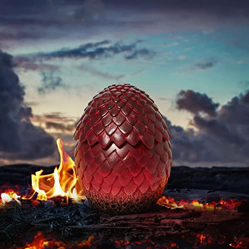 Department 56 Game of Thrones Drogon's Egg Keepsake Holder Trinket Box, 4.92 Inch, Red