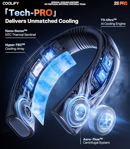 TORRAS Coolify 2026 Neck Air Conditioner 2S PRO, Ice-Feel Semiconductor Cooling Neck Cooler & Personal Air Conditioner for...