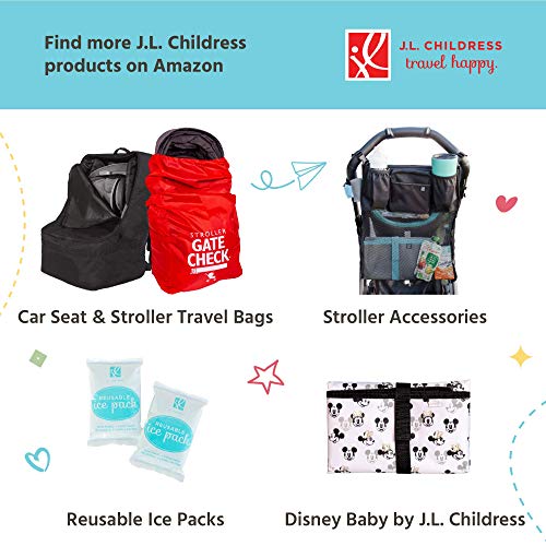 J.L. Childress Breast Milk Cooler Travel Bag - Insulated Baby Bottle Storage Bag, Portable Organizer Pack for Breast Milk,...