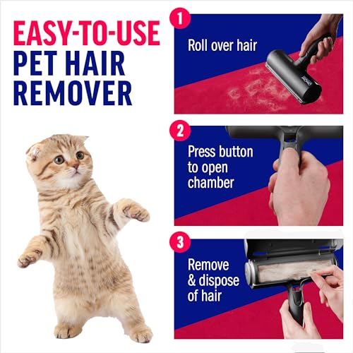 ChomChom Roller Pet Hair Remover – Original Size Reusable Lint Roller for Cat & Dog Hair on Furniture, Couch, Carpet, Car,...