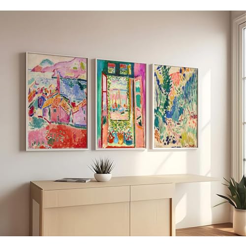 Henri Matisse Wall Art Prints Aesthetic Canvas Matisse Wall Decor Painting Colorful Matisse Wall Art Poster Boho Abstract ...