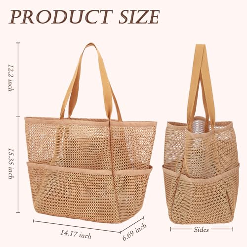 GYEUKHAM Beach Bag for Women with Outer Pocket, Waterproof Large Tote Bag for Cruise Essentials