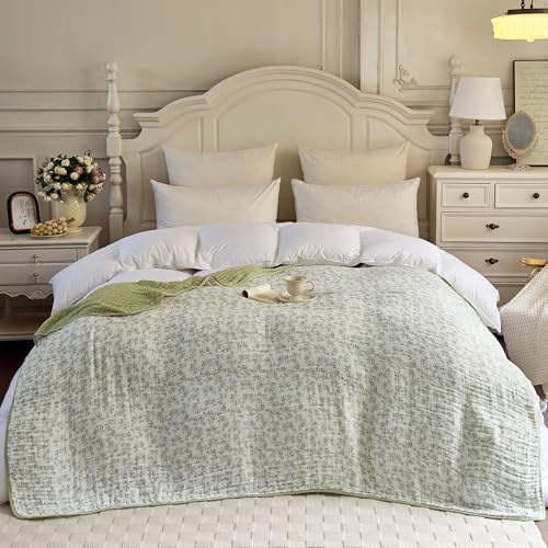 Muslin Swaddle Blankets for Girls Boys 100% Cotton Crib Blanket Lightweight Soft Breathable and Skin Friendly Receiving Bl...