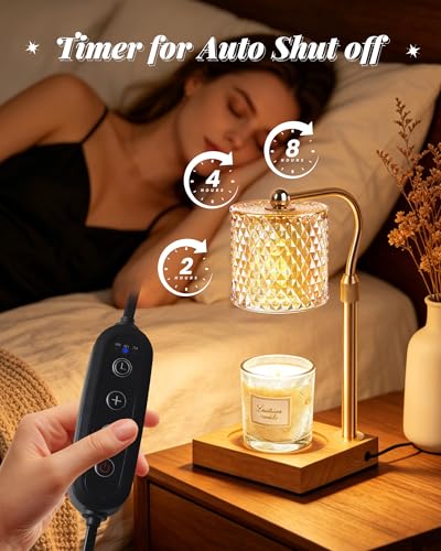Linstaine Candle Warmer Lamp with Timer Dimmer Adjustable Height, Mothers Day Gifts for Mom, Birthday Gifts for Women, Hou...