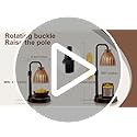 Hyrion Candle Warmer Lamp with Timer Dimmer, Adjustable Height Wax Warmer for Scented Jar Candles, Flameless Candle Melter...
