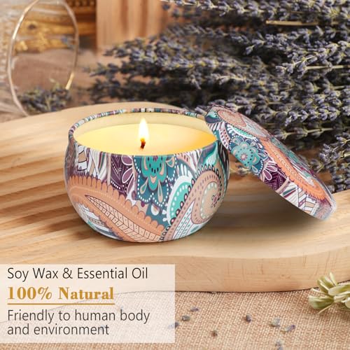 4 Pack Scented Candles Gifts for Women 10oz Home Scented Candles 100Hours Aromatherapy Candle Gifts Set Soy Wax Candles fo...