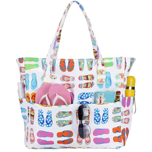 Bluboon Waterproof Beach Tote Pool Bags for Women Ladies Extra Large Carry On Bag With Wet Compartment for Weekender Travel
