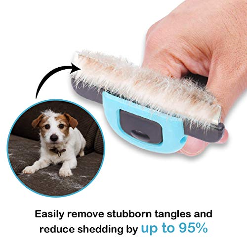 Pets First Professional Pet Brush - Grooming & Deshedding Tool for Cats & Dogs - Reduces Shedding, Dead Hair, Tangles - De...