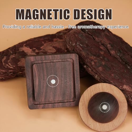 Ouliget Wood Essential Oil Diffuser,Planet Walnut Aroma Therapy,Passive Diffuser for Desk Table Home Office Car Wardrobe Y...