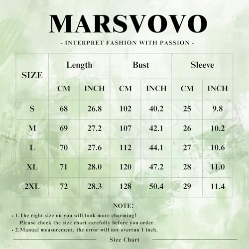 MARSVOVO Womens Pleated V Neck Short Sleeve Shirts Summer Everyday Casual Tunic Tops Comfy Breathable Hawaiian Tees
