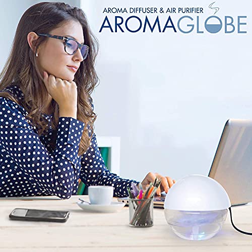 Daiwa Felicity Aroma Globe Air & Room Revitalizer - White Noise Aromatizer Air Washer Machine with Scented Oils, Water Air...