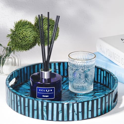 Xcleen Reed Diffuser, 6.7 Oz Escape Scented Diffuser with Sticks, Long Lasting Fragrance Air Freshener, Bathroom Shelf Decor