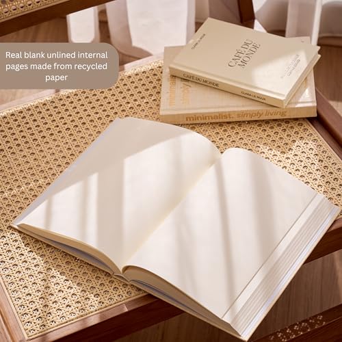 Moncur Home Faux Books for Decoration Coffee Table Books set of 3 Decorative Books Neutral Room Decor Aesthetic Shelf Deco...