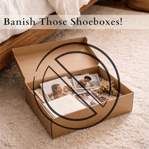 cherish & dwell Pretty Corduroy Decorative Storage Boxes with Lids (Set of 2) – Keepsake Boxes for Photos, Memory Boxes fo...