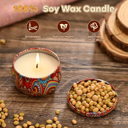 Obisesio Scented Candles Gift Set,12 Pack Candles for Home Scented, 300 Hour Long-Lasting Soy Wax Aromatherapy Candle Set,...