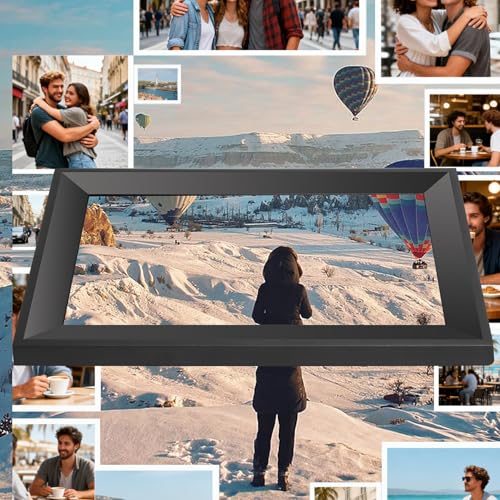 Obafepd Digital Picture Frame 10.1 Inch HD Touch Screen Digital Photo Frame WiFi Enabled,16GB Storage,Auto-Rotate,Instant ...