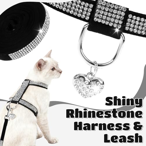 EXPAWLORER Cat Harness and Leash Set - Escape Proof Adjustable Cat Harness, H-shped Comfortable Soft Lightweight Kitten Ha...