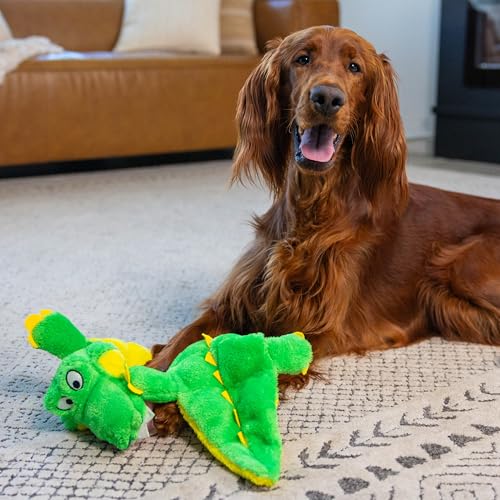 Outward Hound Squeaker Matz Plush Gator Dog Toy, XL