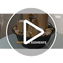 Alpine Corporation WCT202 Indoor Tabletop Tiered Water Fountain Featuring 3 Candles for Desktop and Table, 11", Brown