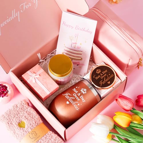 Birthday Gifts for Women,Unique Happy Birthday Gift for Her, Relaxation Spa Bath Birthday Gift Baskets for Female ,Gifts I...