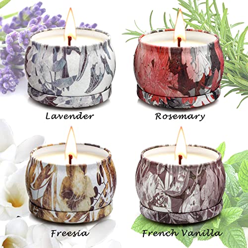YINUO LIGHT Scented Candles Gifts Set for Women Aromatherapy Candles Stress Relief, Upgraded Large Tin of Soy Candle Scent...