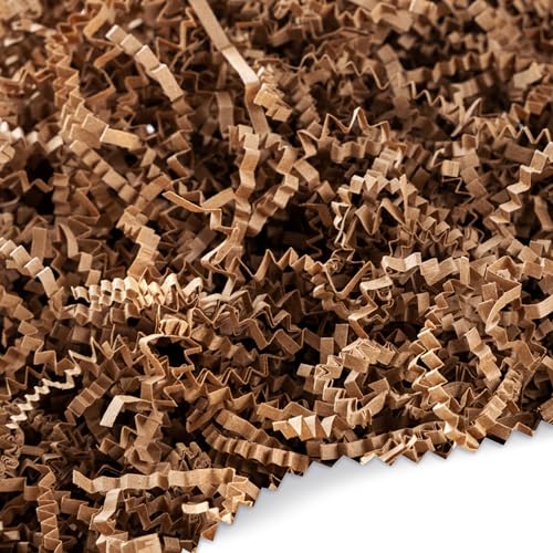 FRiLLZ by DECOfill™ Crinkle Cut Paper Filler for Gift Baskets – Kraft Shredded Paper, Eco-Friendly Basket Filler for Packa...