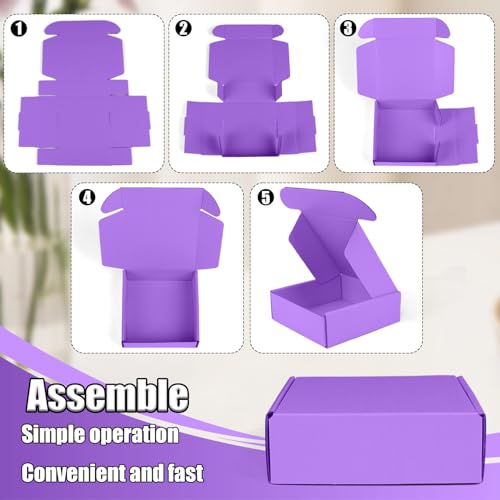 Small Shipping Boxes, 50 Pack Cardboard Box Corrugated Mailer Boxes Small Corrugated Boxes For Shipping Packaging Craft Gi...