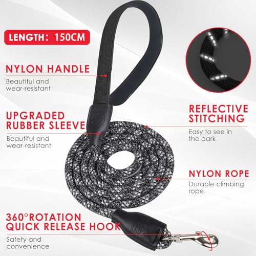 Dog Harness and Leash Set, No Pull Saddle Style Pet Harness, Breathable Mesh Adjustable Reflective Dog Vest for Dogs and C...