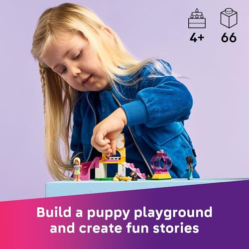 LEGO Friends Puppy Playground Pretend Play Building Toy - Creative Storytelling Playset for Girls & Boys, Ages 4+ - Includ...