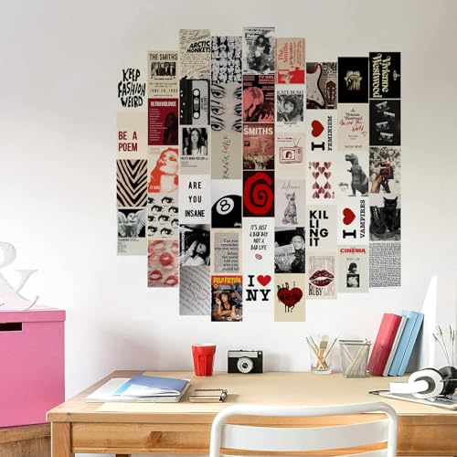 KBKBART 50Pcs Downtown Girl Room Decor, Y2k Wall Art Prints for Bedroom, Coquette Wall Collage Kit for Room Aesthetic, 4"x...
