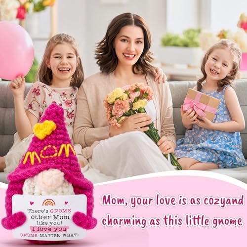 XgiftCreat Mom Gifts for Mothers Day - Funny Mother's Day Birthday Handmade Gnome Gift for Mom from Daughter Son, Cute Cro...