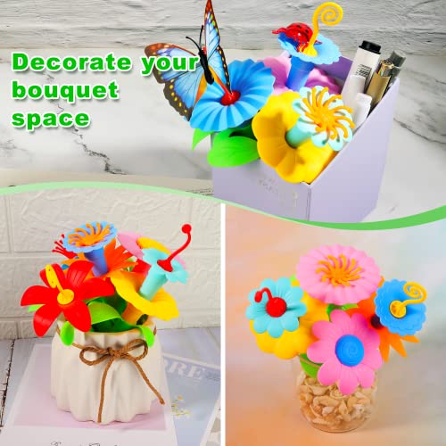 Birthday Toys Gifts for 2 3 4 5 6 Years Old Toddler Girls Boys, 156 PCS Insect Flower Garden Building Educational STEM Lea...