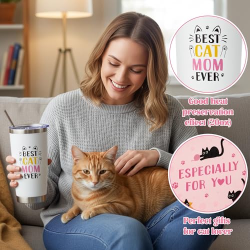 Xqumoi Cat Mom Gifts for Women - Cats Lover Gift Box for Mother's Day, Birthday, Christmas Cute Kitty Present Set for Craz...