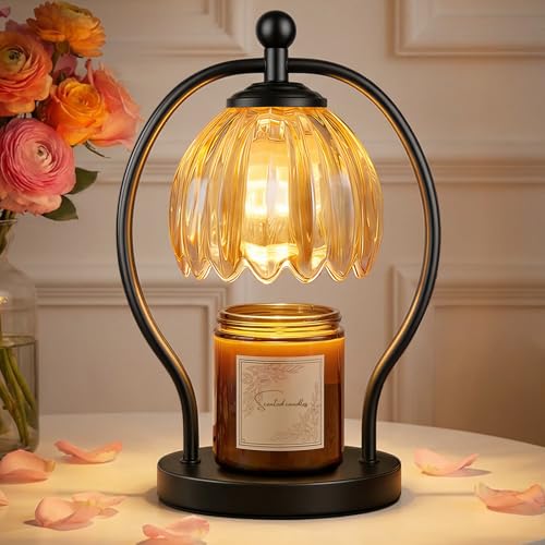 LANICHO Candle Warmer Lamp, Dimmable Candle Warmer with Timer, Vintage Candles Wax Warmers for Jar Candles Christmas Birth...