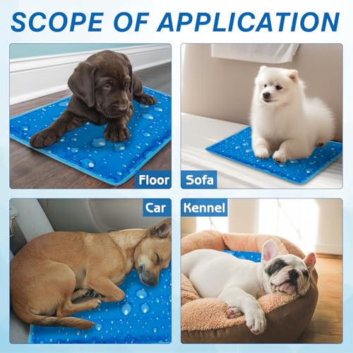 aingycy Dog Cooling Mat Water Injection Pet Cool Pads Dogs & Cats Pet Cooling Blanket for Outdoor Car Seats Beds