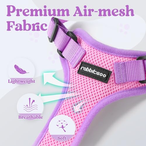 rabbitgoo Cat Harness and Leash Set, Escape Proof Soft Adjustable Vest Harnesses for Outdoor Walking, Easy Control Breatha...