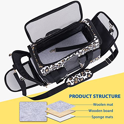 Petotw Pet Carrier for Small Dogs and Cats - Soft-Sided Travel Kennel, Portable Foldable Bag (Large)