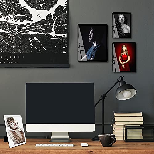 Bluesun 8x10 Picture Frame Black Standing can be Vertical and Horizontal - Real Glass Frames, Cool 8×10 Photo Frame, Wall ...