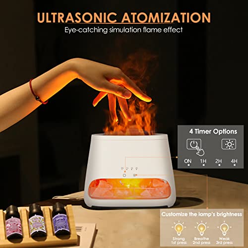 SALKING 2-in-1 Himalayan Salt Lamp & Ultrasonic Essential Oil Diffuser, Aromatherapy Diffuser Cool Mist Humidifier, Origin...