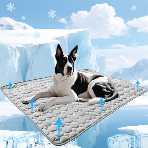 SFYWMGS Dog Cooling mat, 59’’×40’’Washable Cooling Pad for Dogs, Large Dog mat Designed for Summer, Breathable and Easy to...