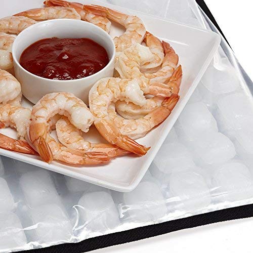 FlexiFreeze Party Mat Food Cooling Serving Platter – Buffet Display Chiller for Meat, Cheese, Fruit & Party Food Trays – C...