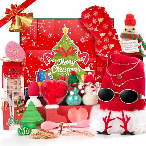 Beauty Advent Calendar Gifts for Women, Relaxing Spa Gift Baskets, Holiday Self Care Gifts for women Mom Girlfriend Sister...