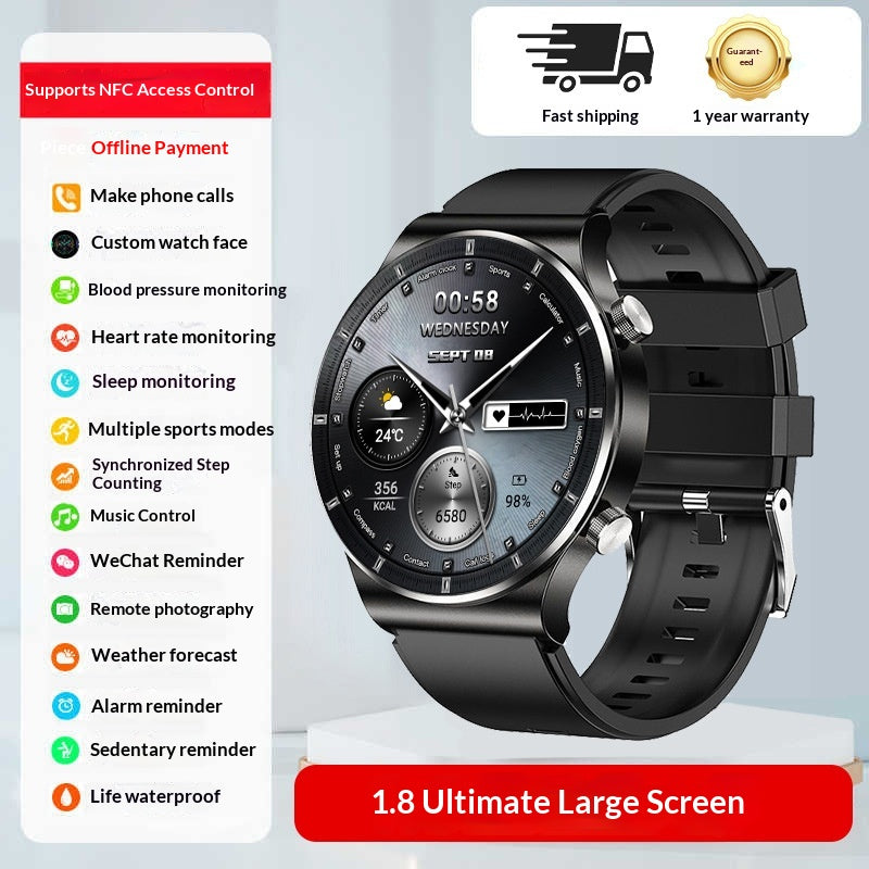 Smart Sports Watch With Bluetooth Calling Heart Rate And Blood Glucose Monitoringa Multifunctional Wrist Device
