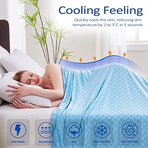 Topcee Cooling Blanket, Summer Cooling Blankets for Hot Sleepers, Arc-Chill Q-Max>0.5 Cool Fiber, Oeko-TEX 100% Certified,...