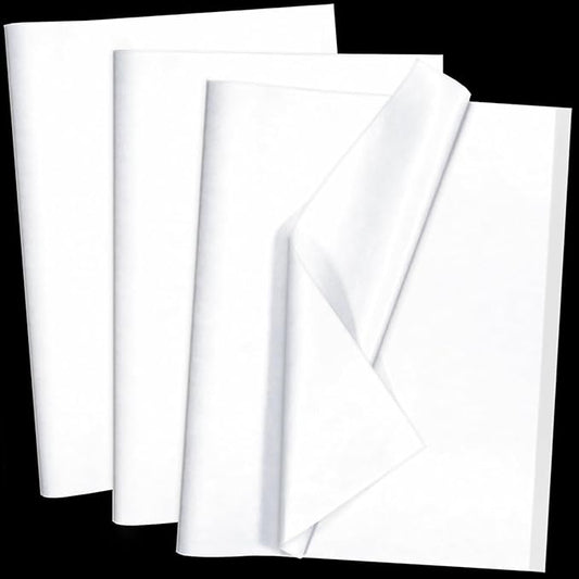 100 Sheets White Tissue Paper Artdly 14 x 20 Inches Recyclable White Wrapping Paper Bulk for Weddings Birthday DIY Project...